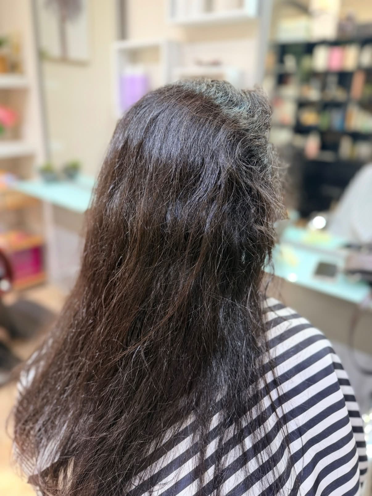 Hair before treatment